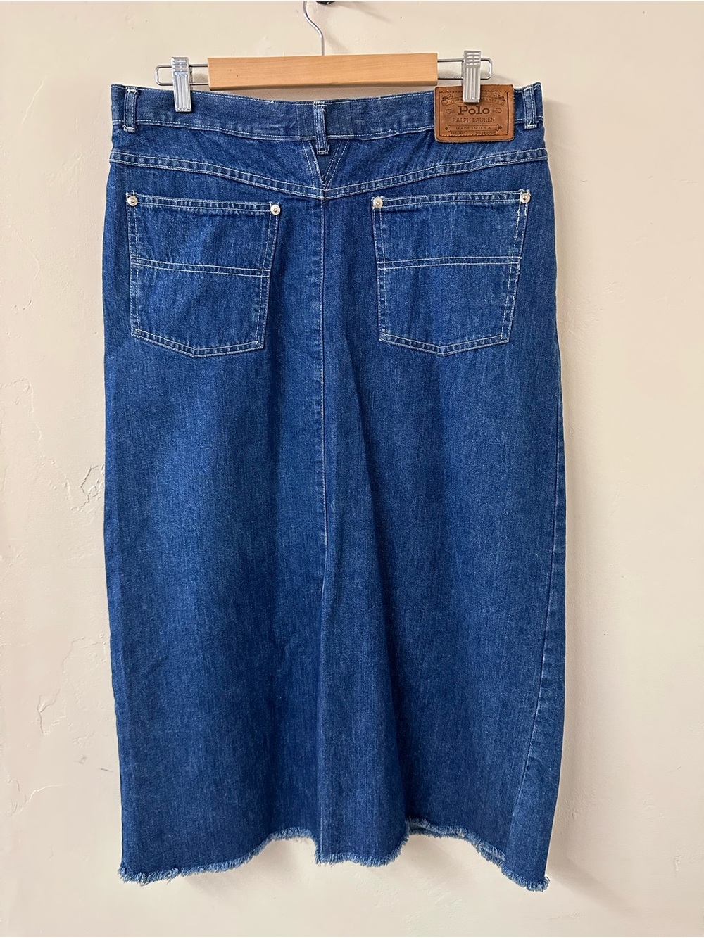 Ralph Lauren Dark Blue Denim Pencil Skirt - Picture 4 of 8